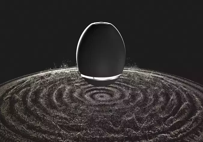 Sound Wave and Sand - Animated 3D model