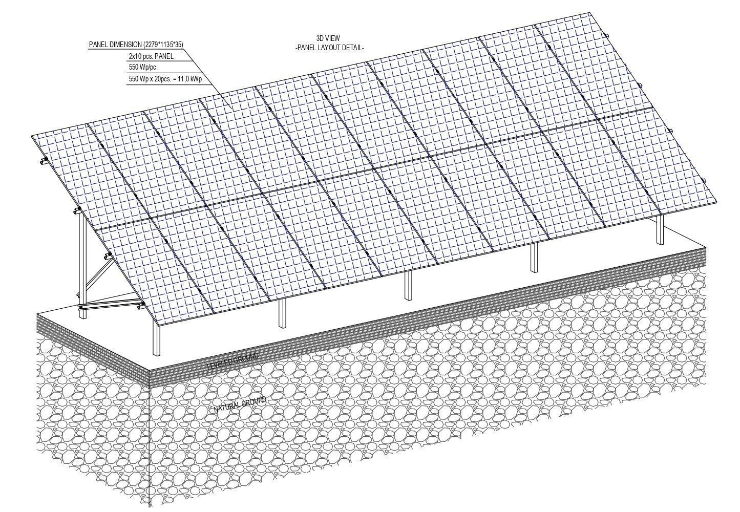 5 MW Solar Project Type 5 3D model_4