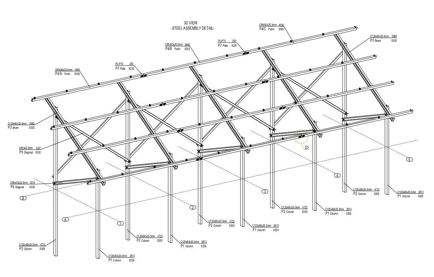 5 MW Solar Project Type 5 3D model_10