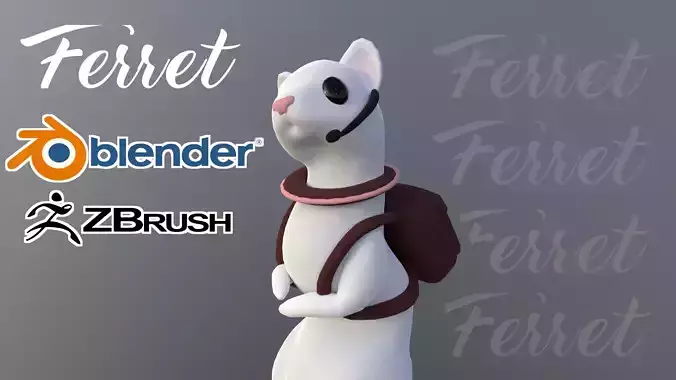 Ferrer Animal Blender 3d Model