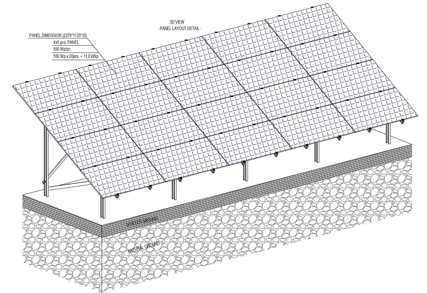 5 MW Solar Project Type 6 3D model_4