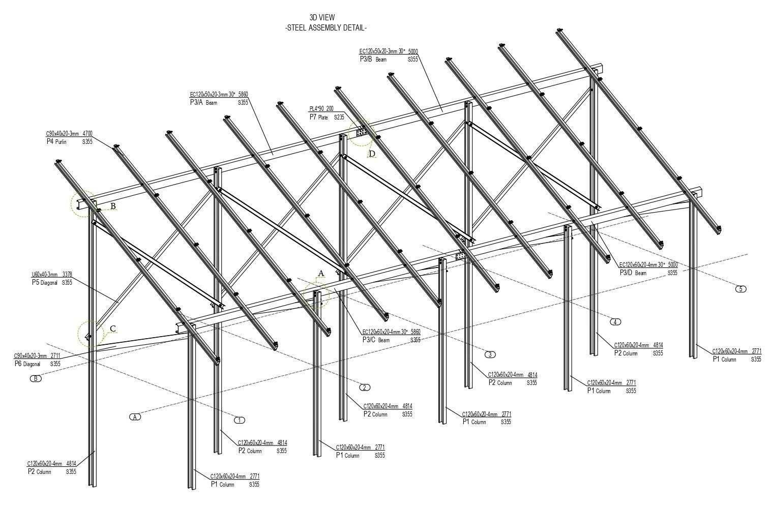 5 MW Solar Project Type 6 3D model_10