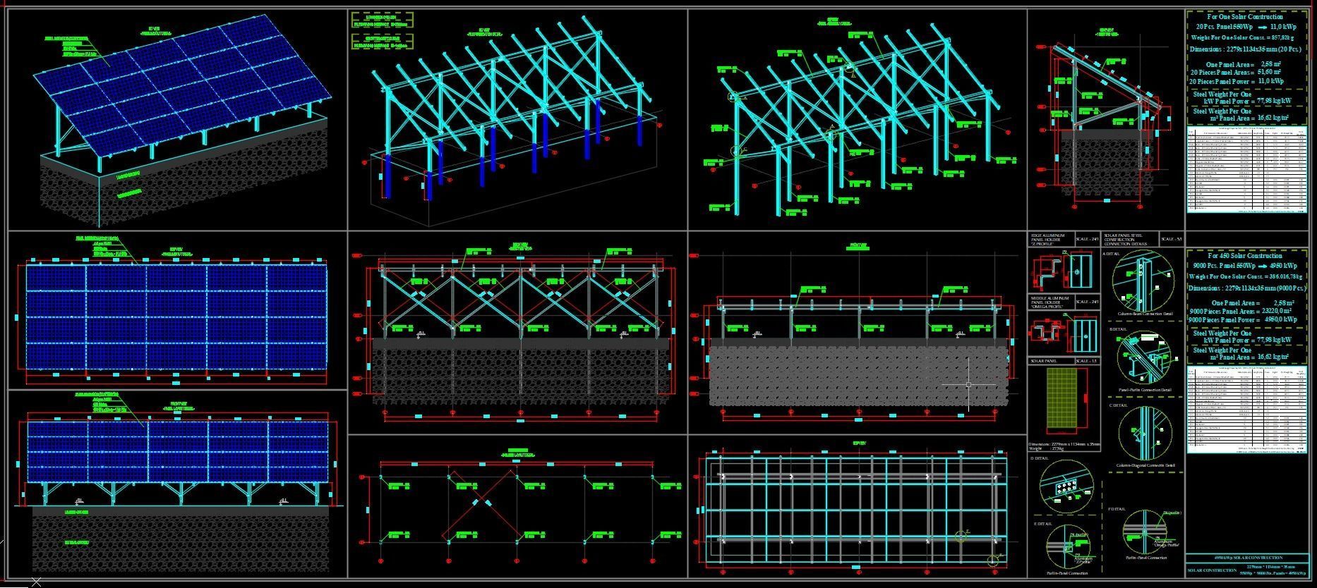 5 MW Solar Project Type 6 3D model_12