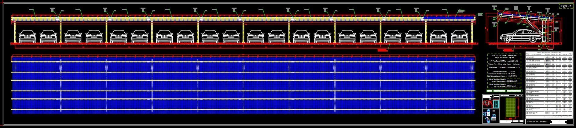 67 kWp Solar Carport Project Type 2 3D model_3