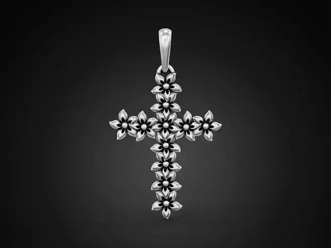 Cross flowers for women 3D print model