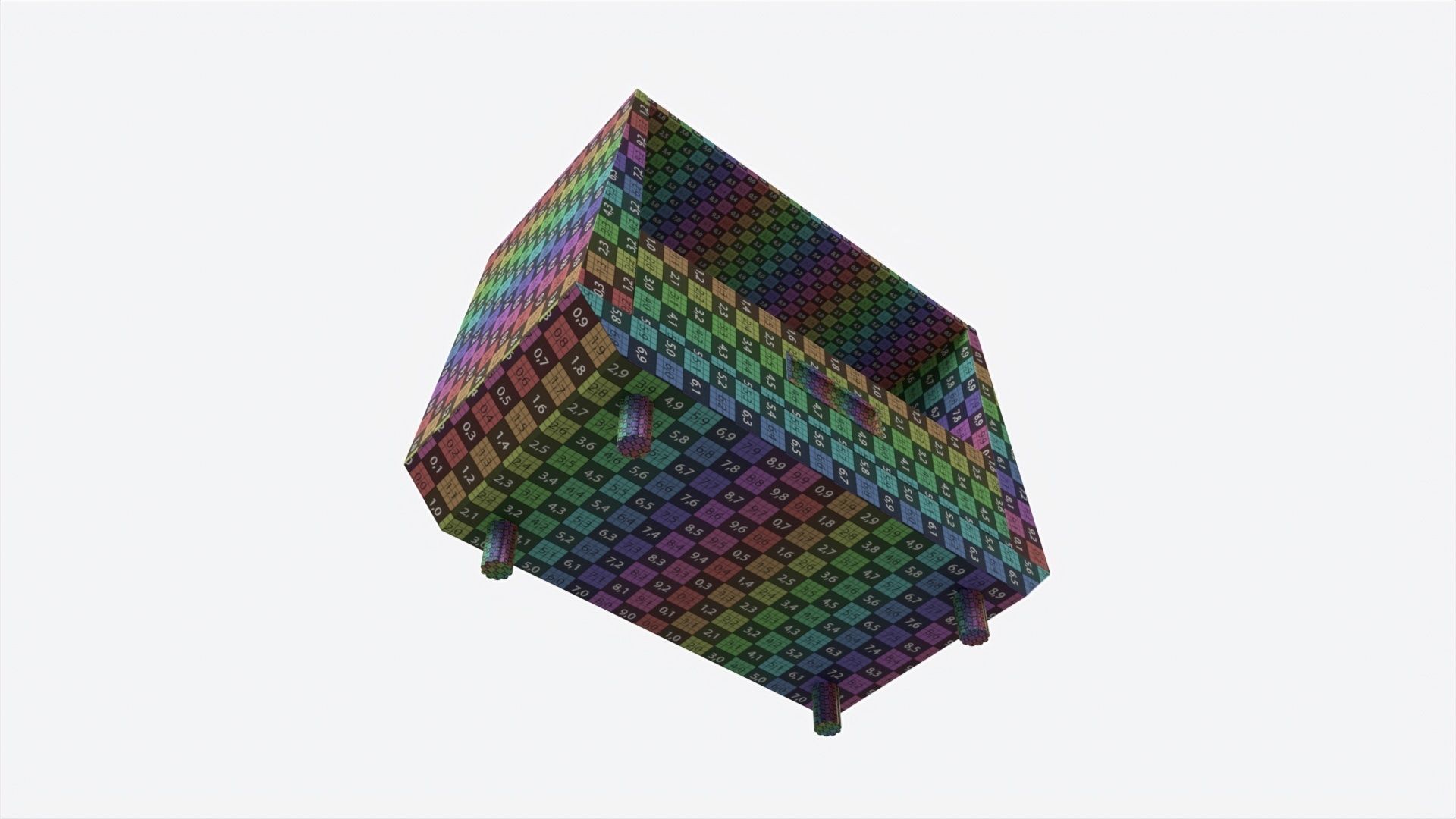 Night Table Baker Gem 3D model_9