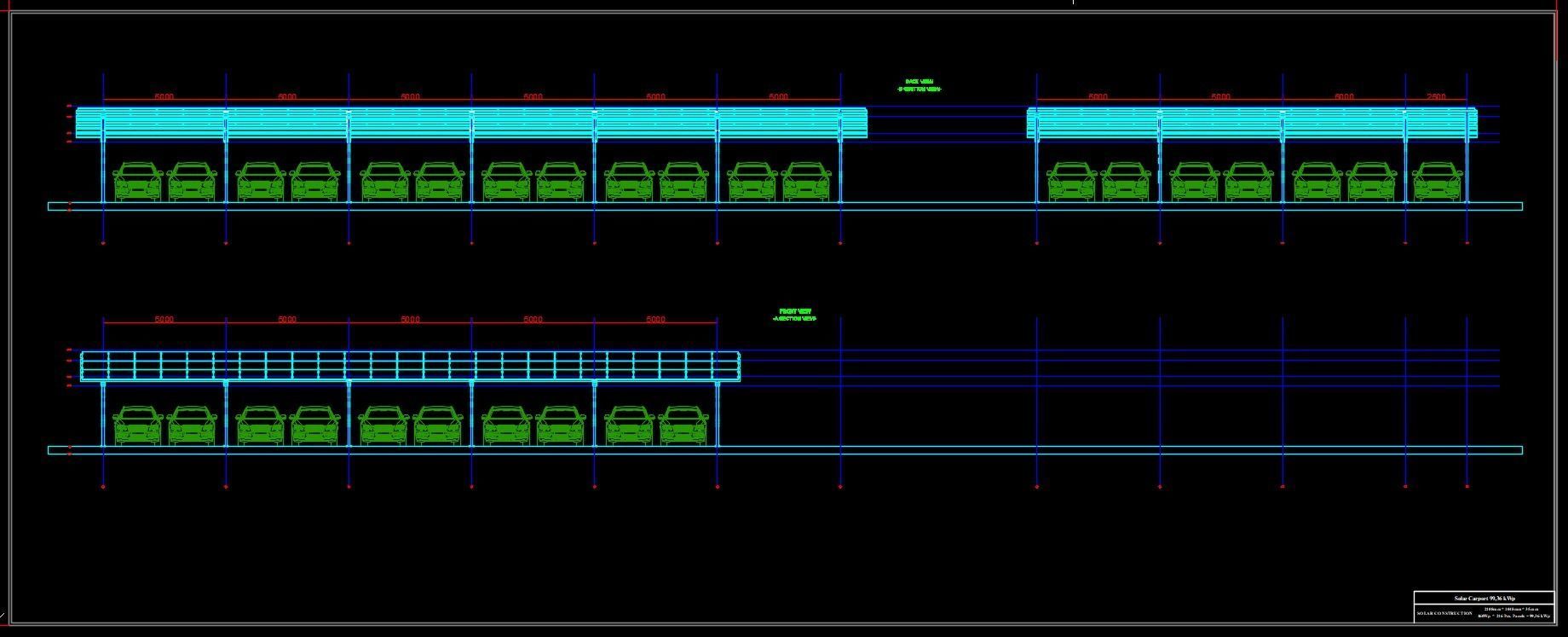 100 kWp Solar Carport Project Type 11 3D model_9