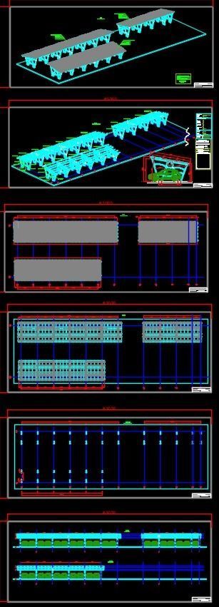 100 kWp Solar Carport Project Type 11 3D model_7