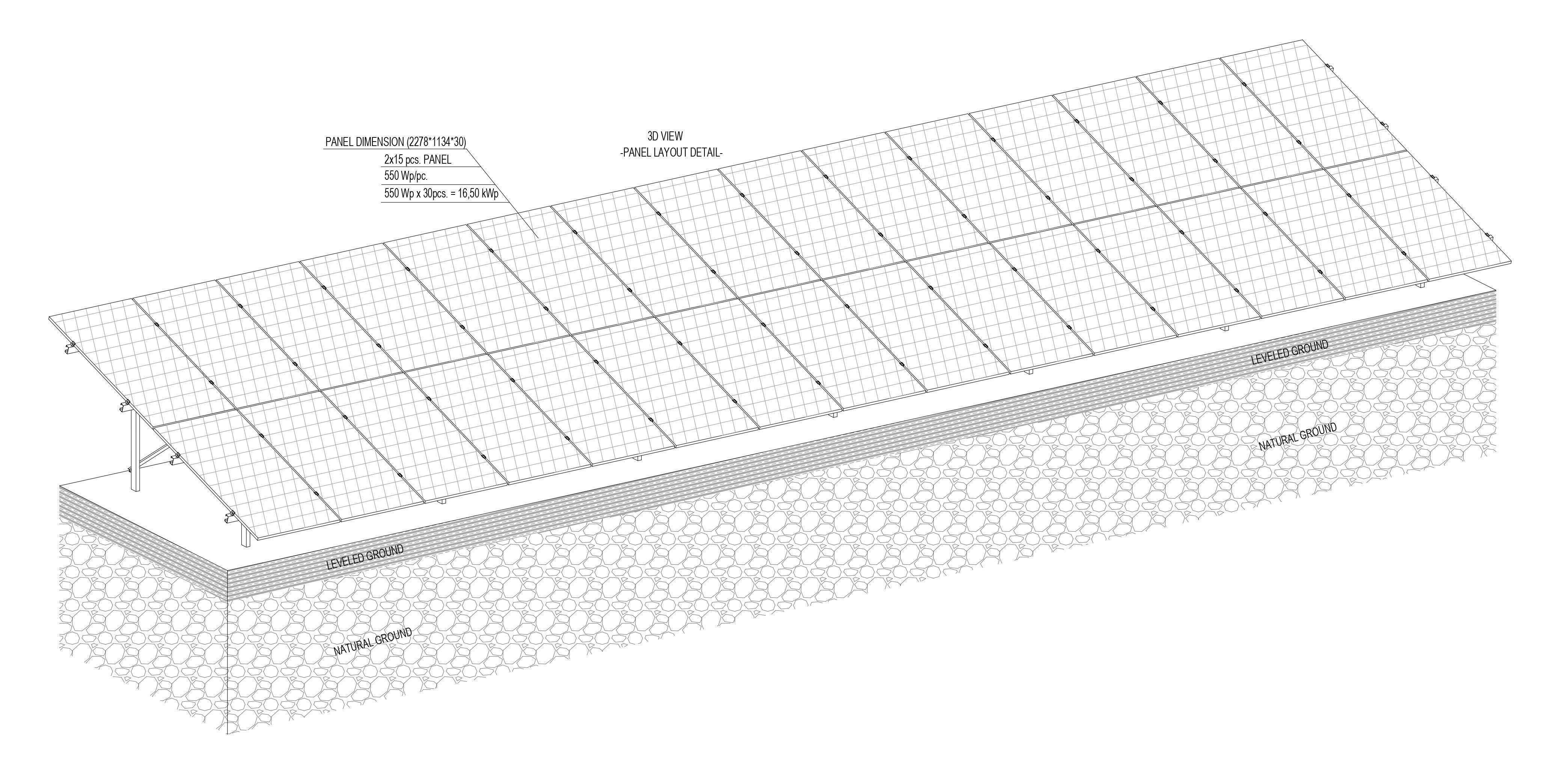 1 MW Solar Project Type 7 3D model_3