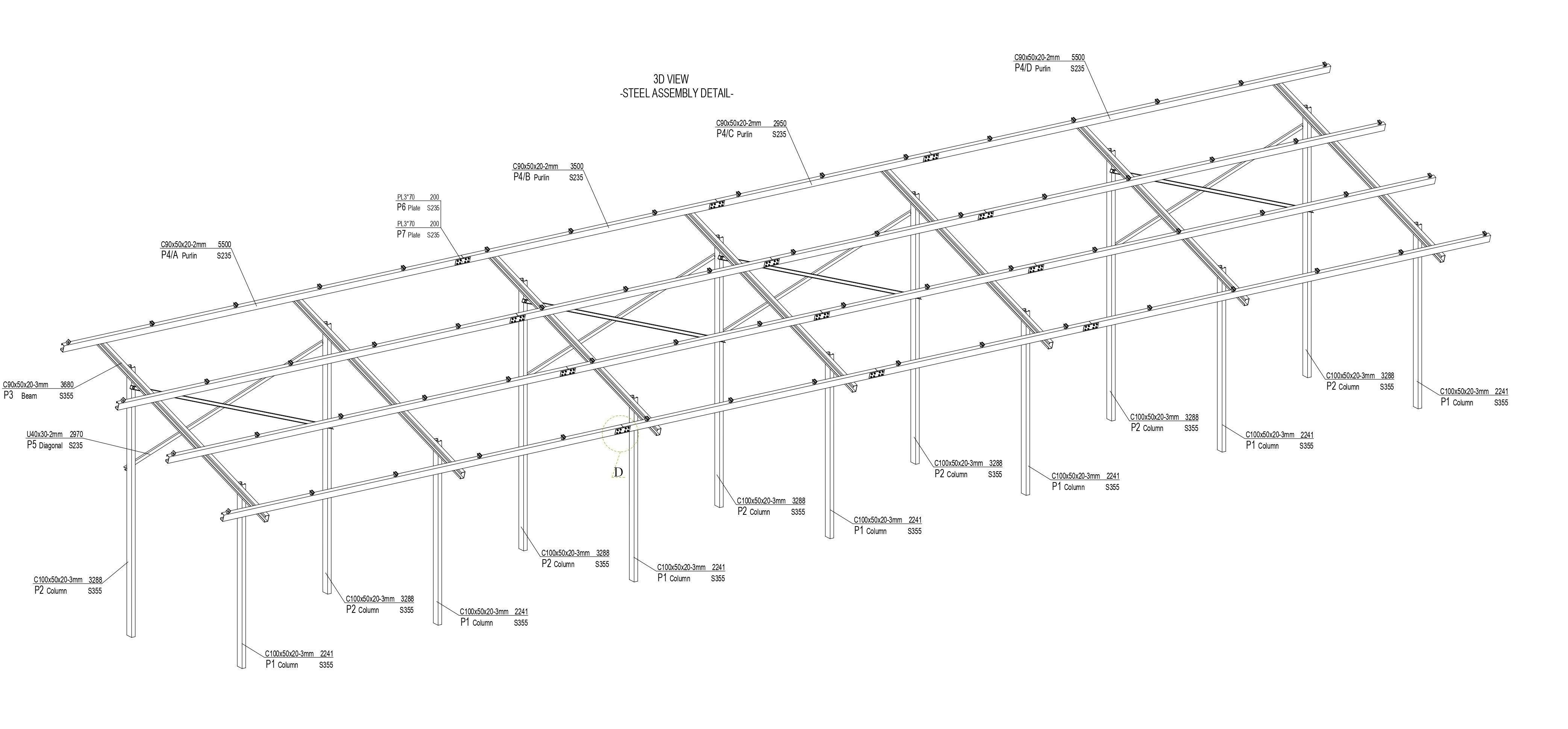 1 MW Solar Project Type 7 3D model_9