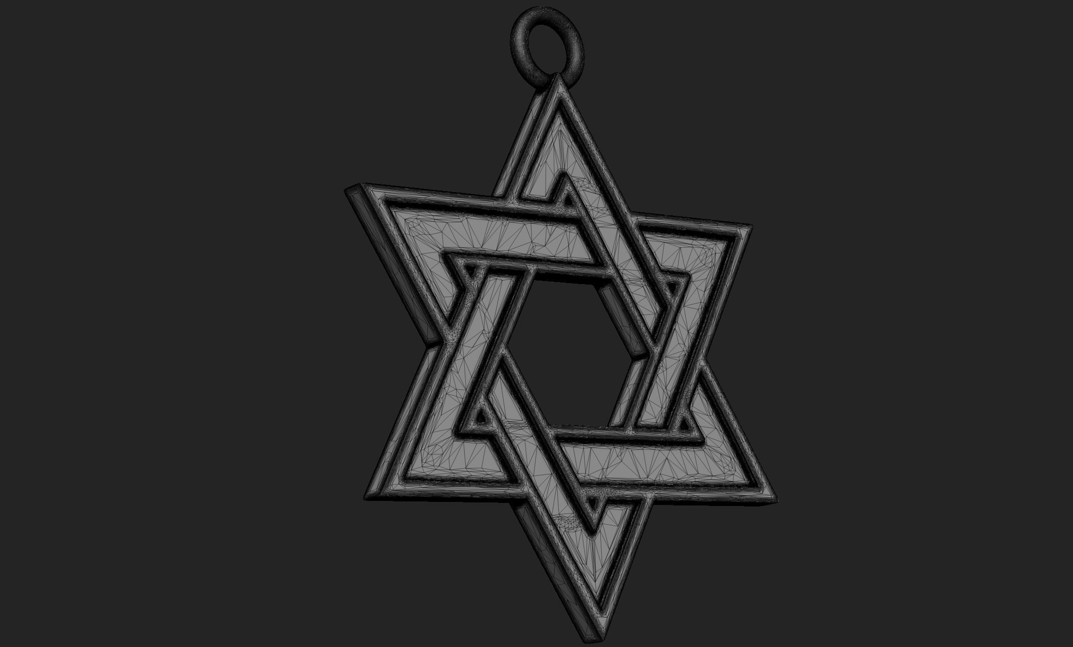 Pendant 01 Star 3D print model_6