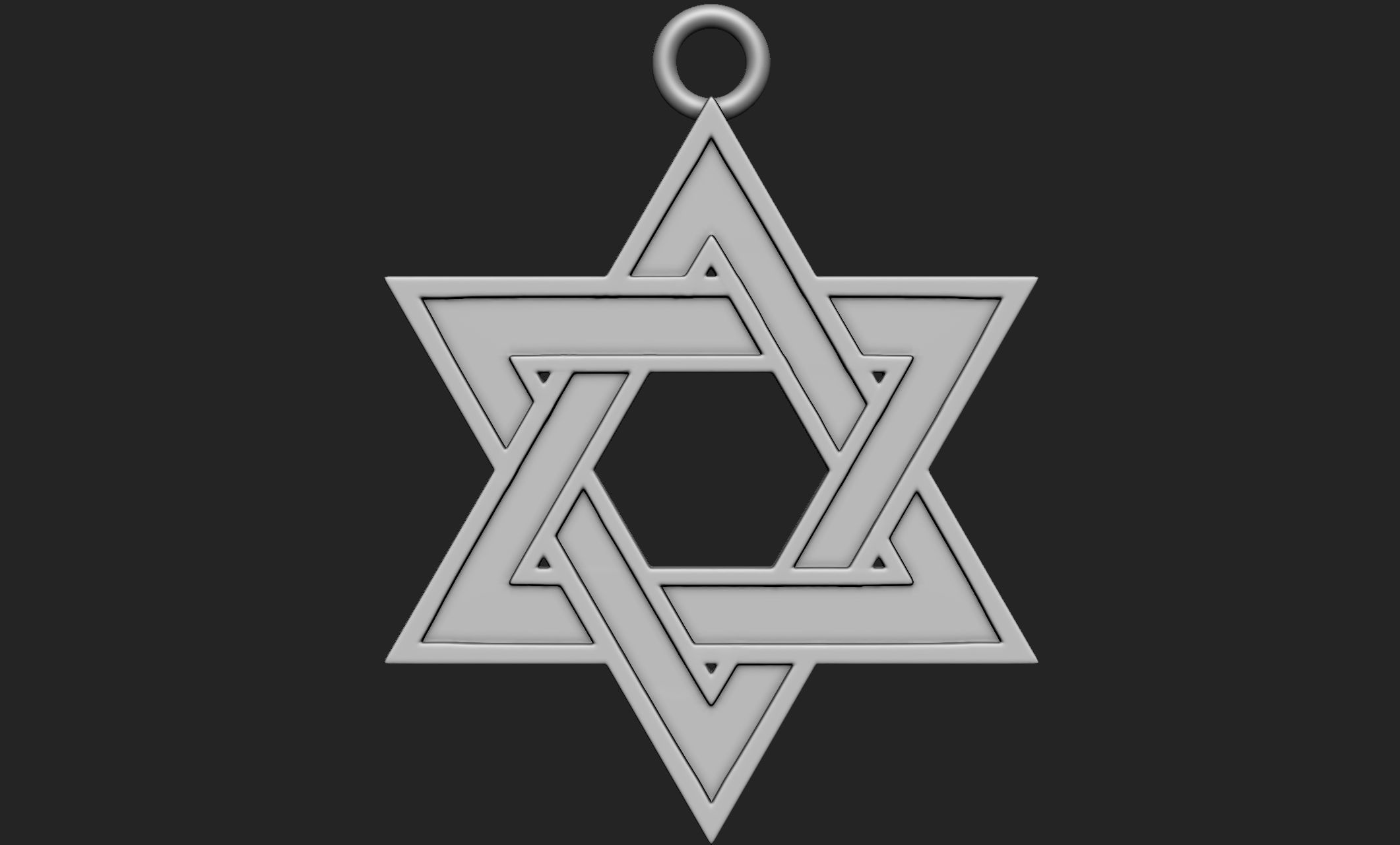 Pendant 01 Star 3D print model_2