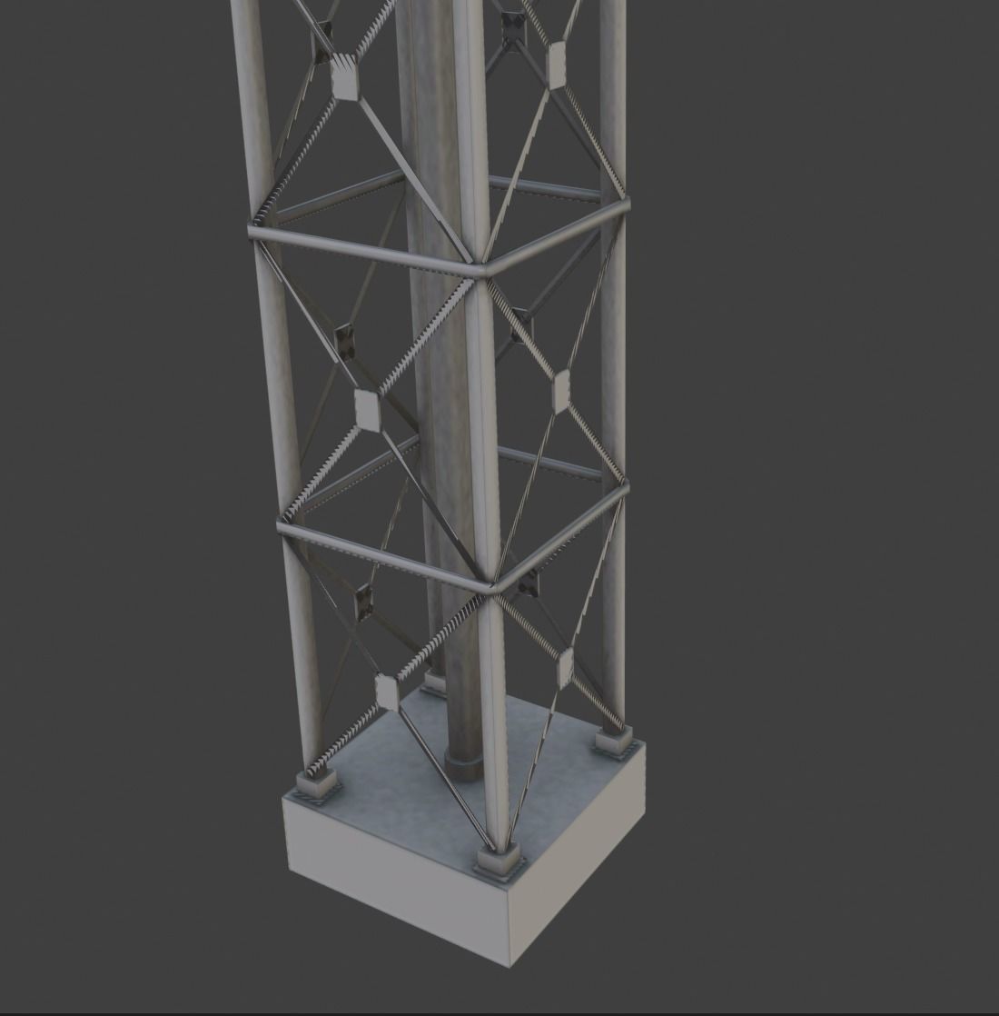light tower Low-poly 3D model_3