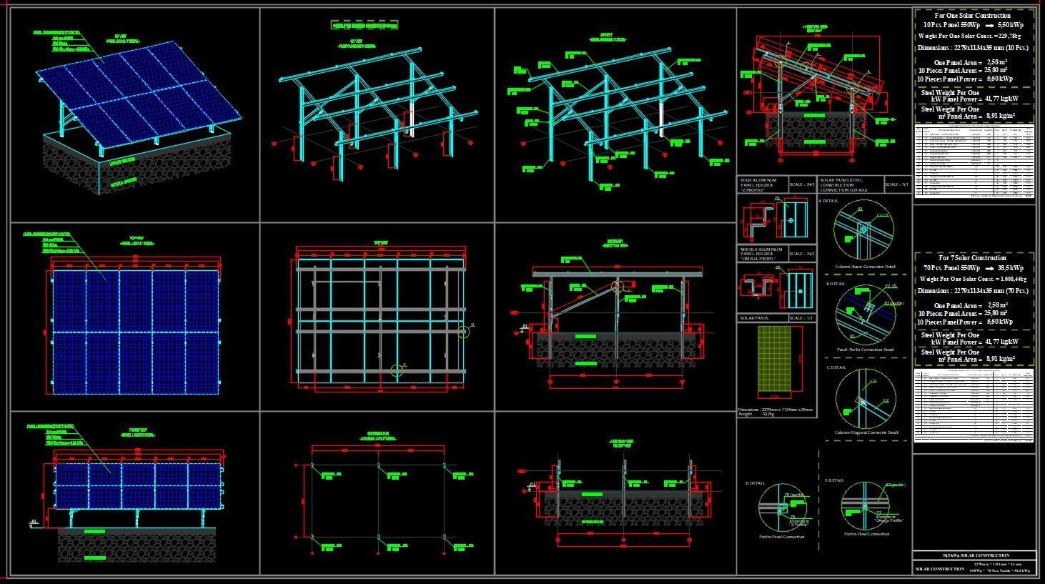 39 kWp Solar Project Type 12 3D model_4