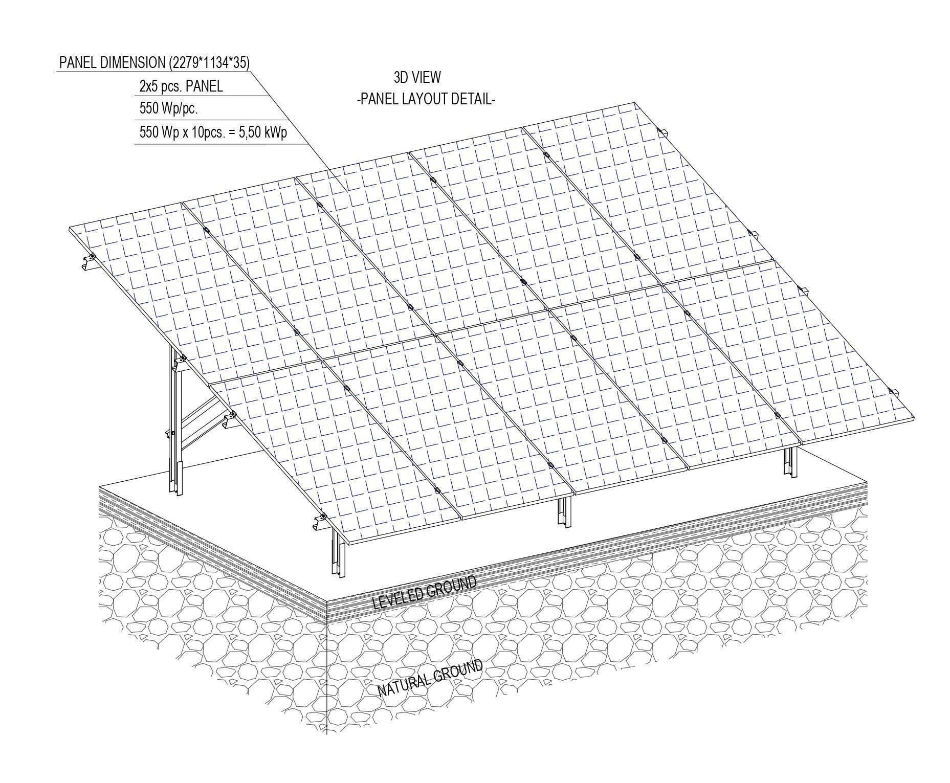 39 kWp Solar Project Type 12 3D model_5
