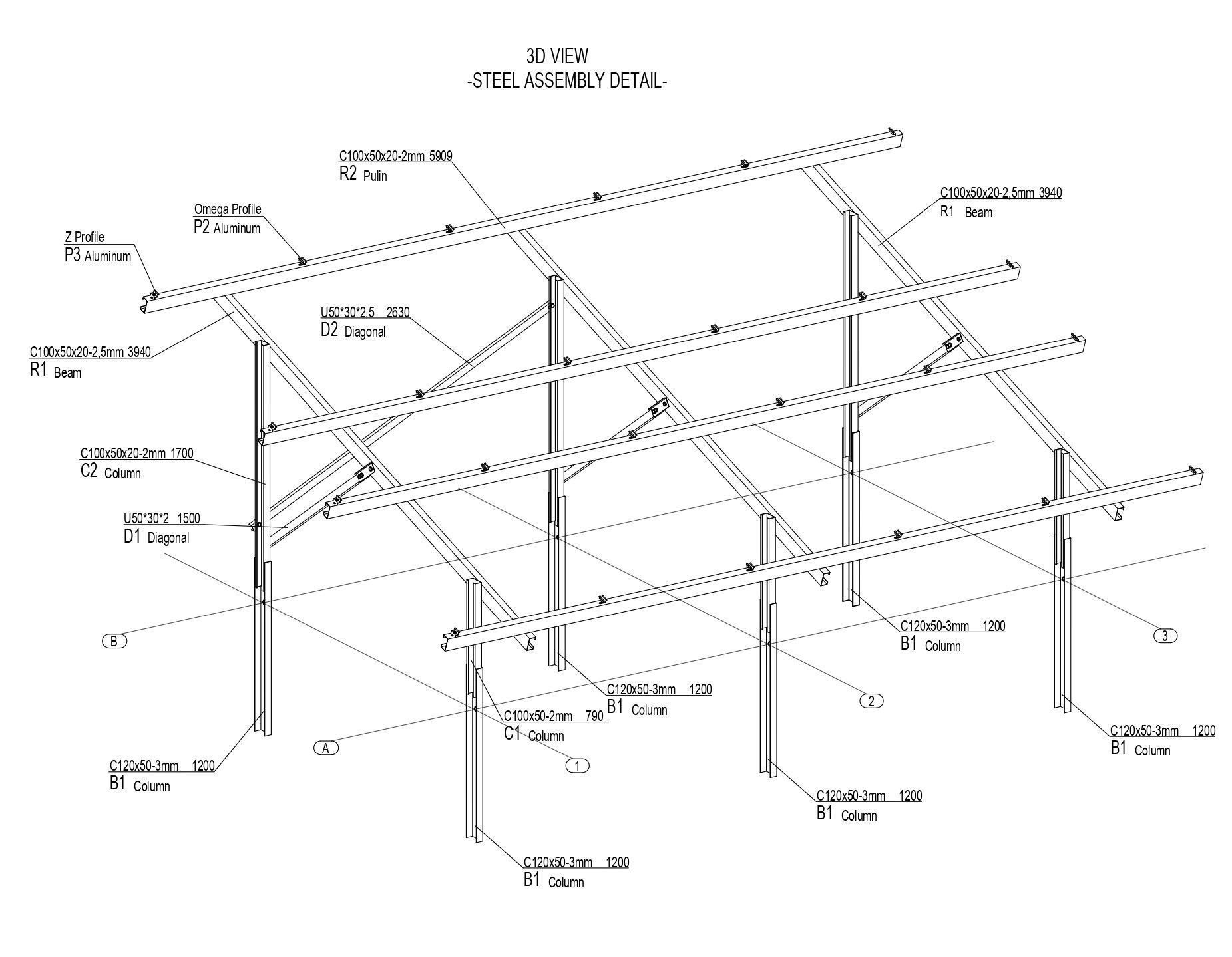 39 kWp Solar Project Type 12 3D model_11