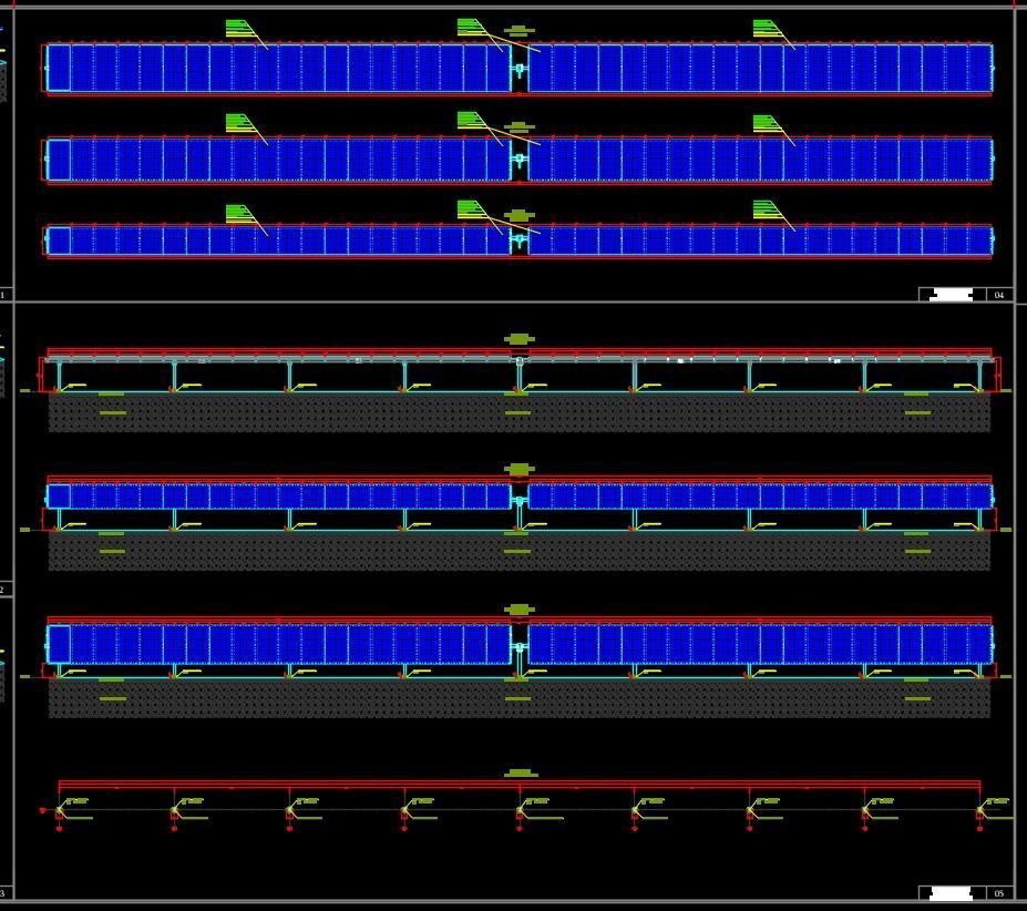 1 MW Solar Tracker System Project Type 1 3D model_10