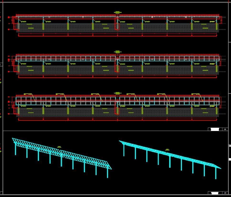 1 MW Solar Tracker System Project Type 1 3D model_12