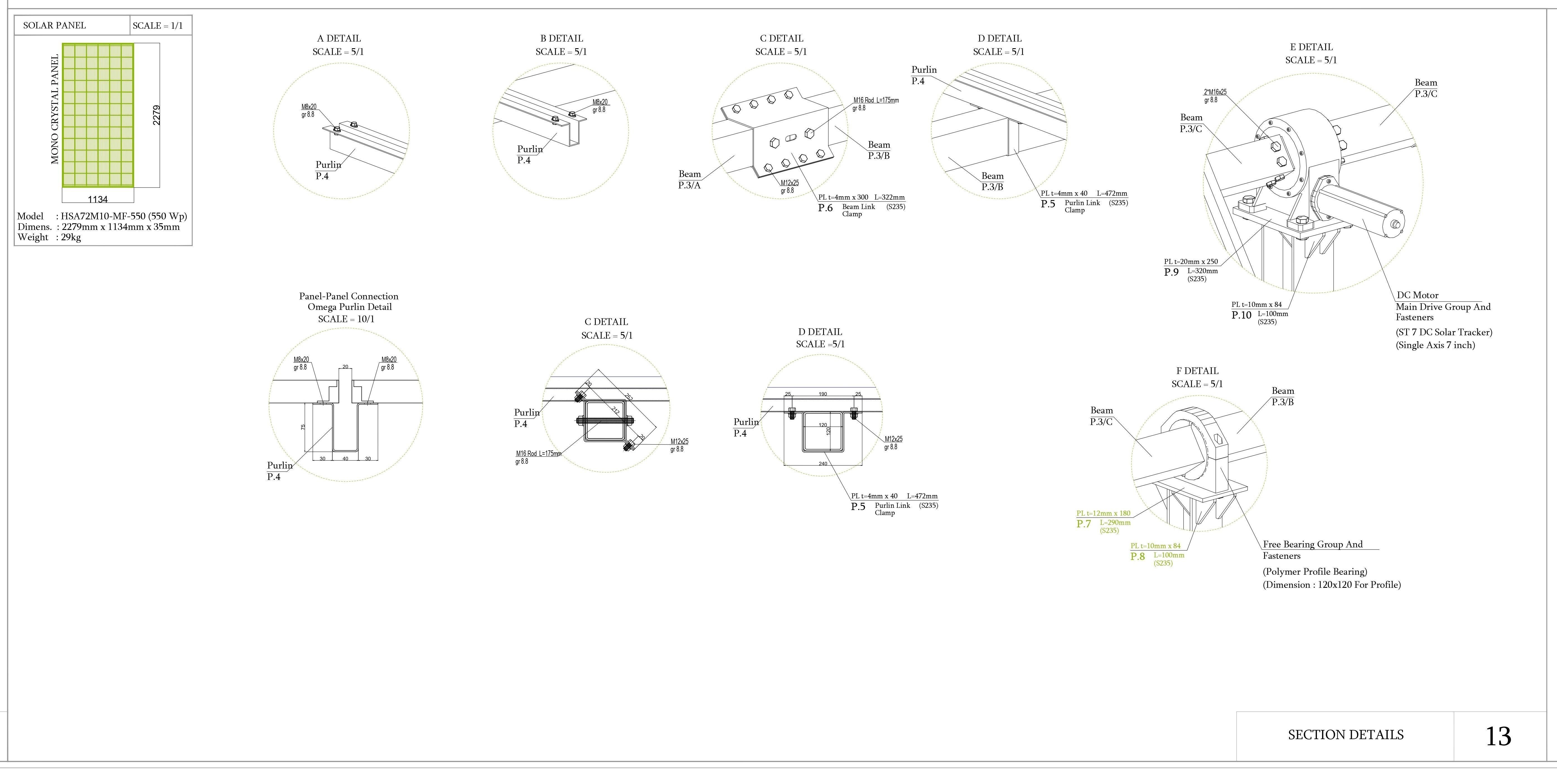 1 MW Solar Tracker System Project Type 1 3D model_7