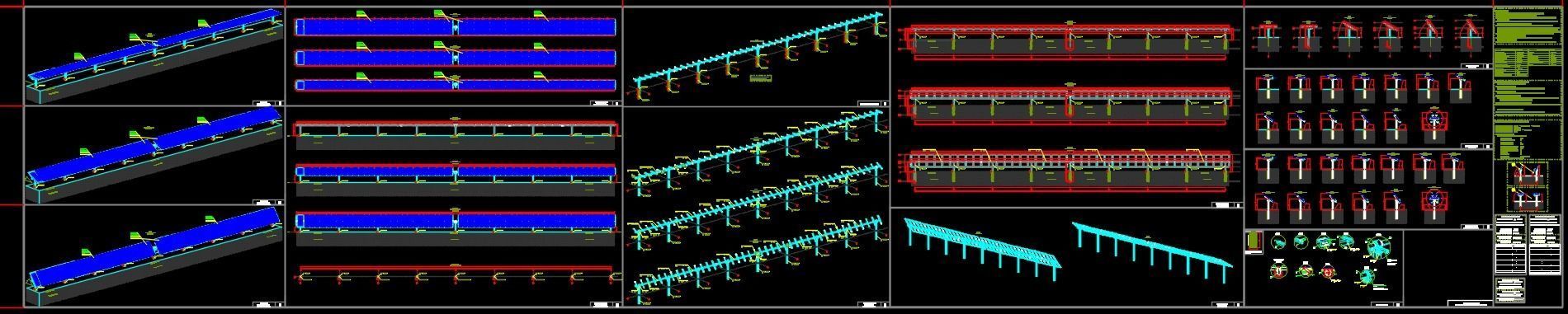 1 MW Solar Tracker System Project Type 1 3D model_14
