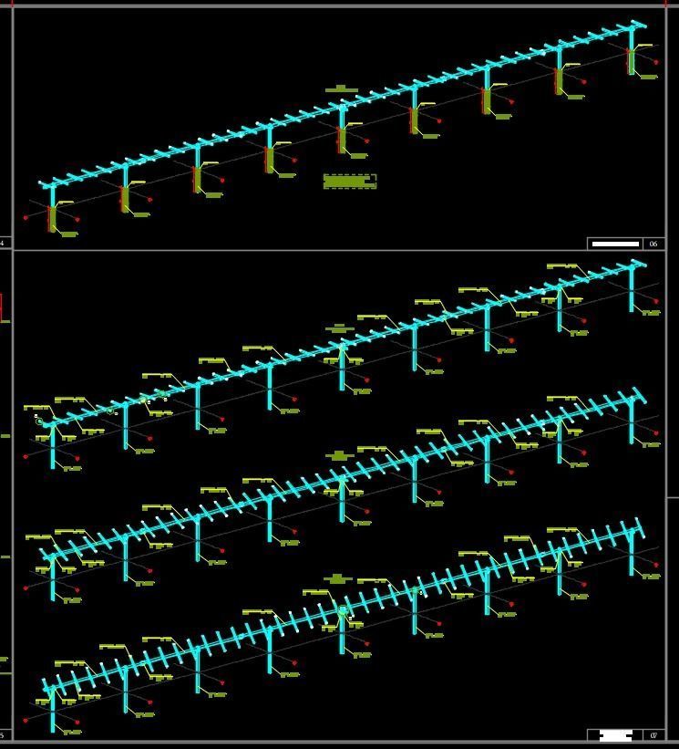 1 MW Solar Tracker System Project Type 1 3D model_11