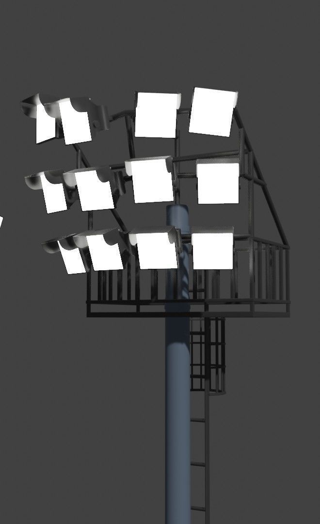 Staduim Lights  3D model_4