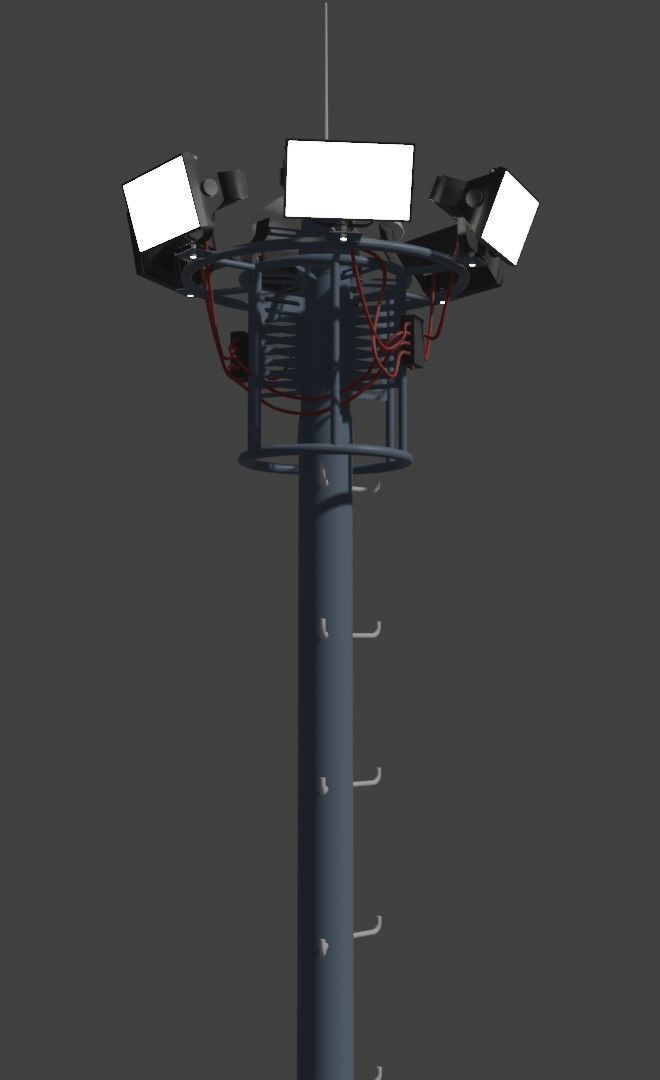 Staduim Lights  3D model_3