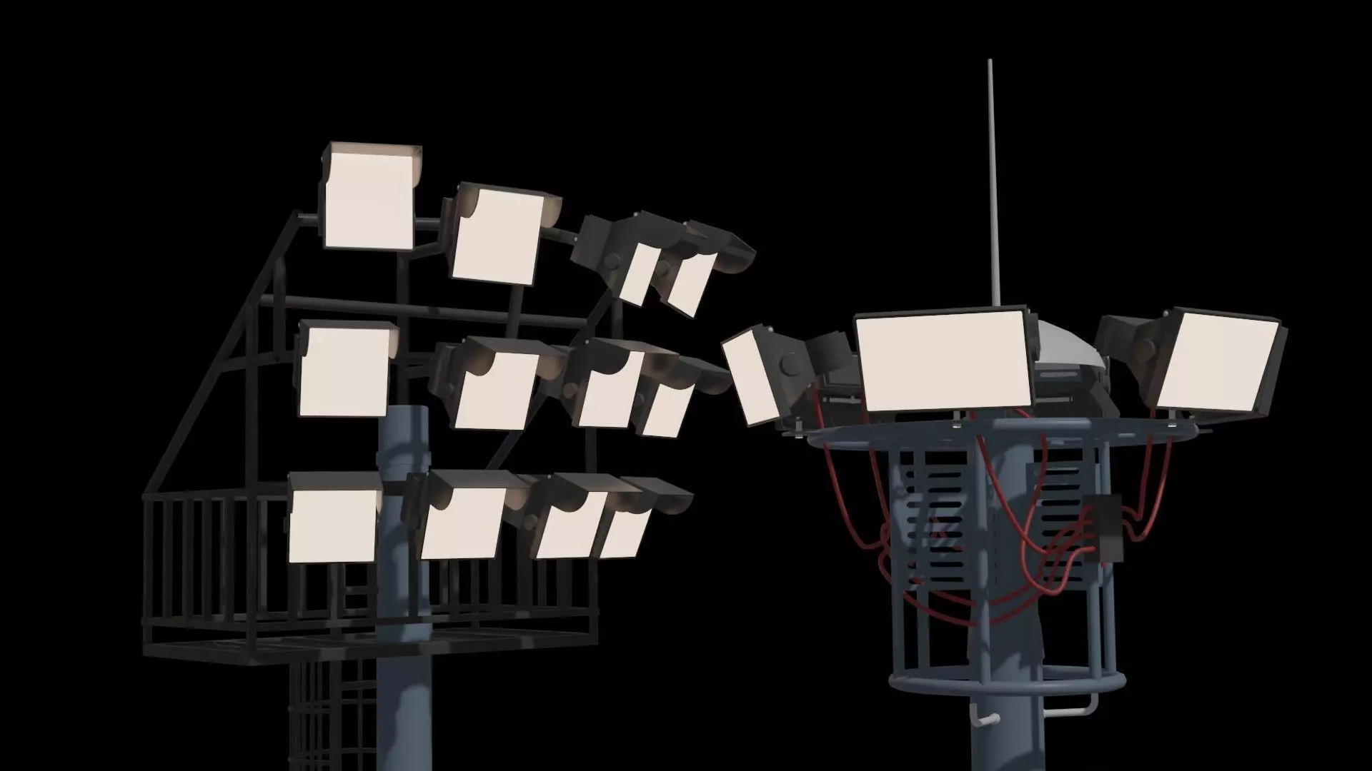 Staduim Lights  3D model_0