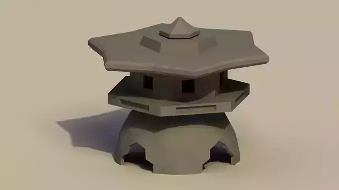 Low Poly Japanese Toro