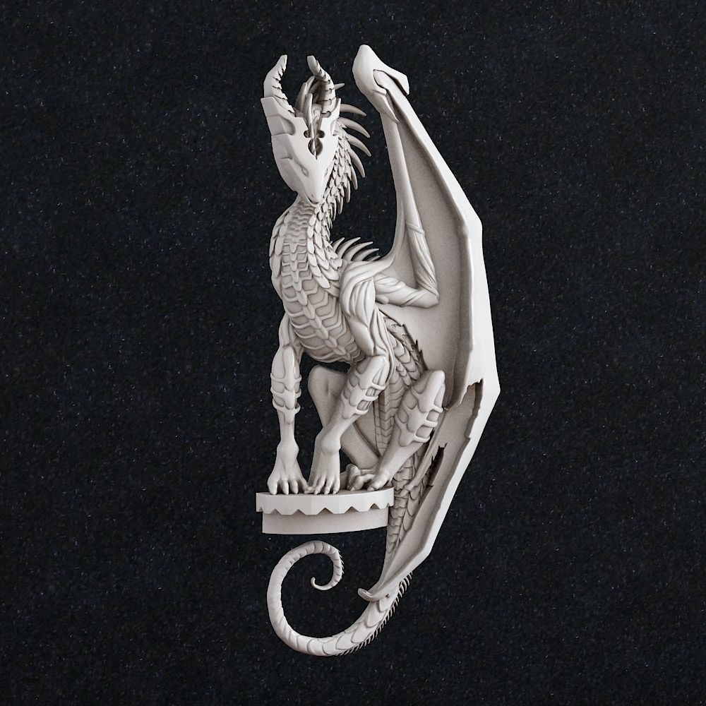 Dragon Anime 3D print model_1