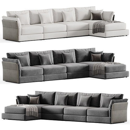 GROOVY New Extra Comfort Modular Sofa BY Lema 3D model