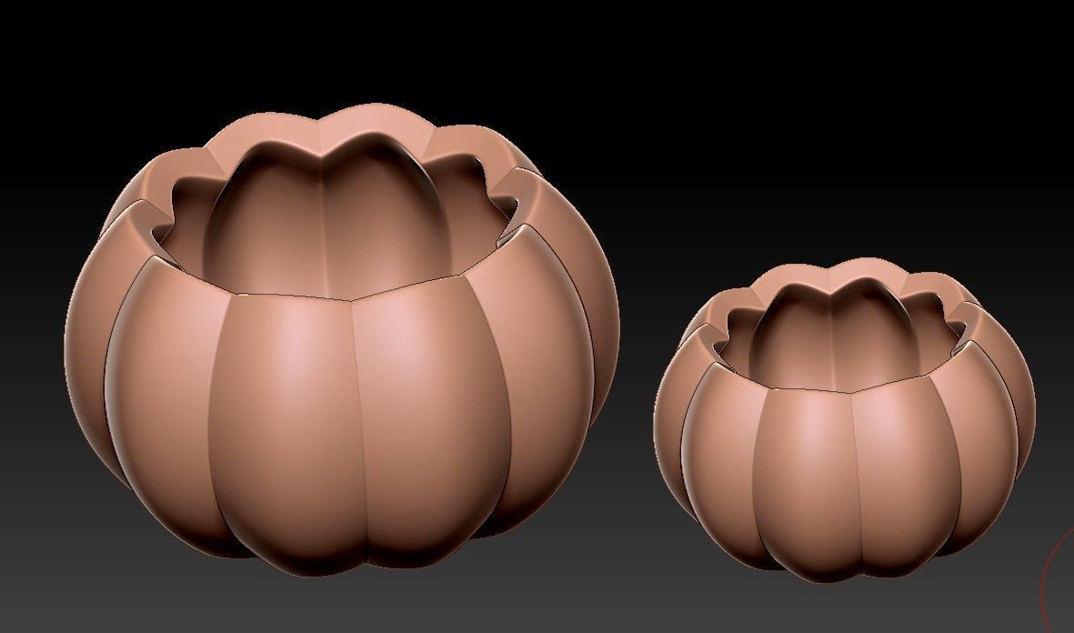 Flower Pot minimal modern decor 3D print model_54