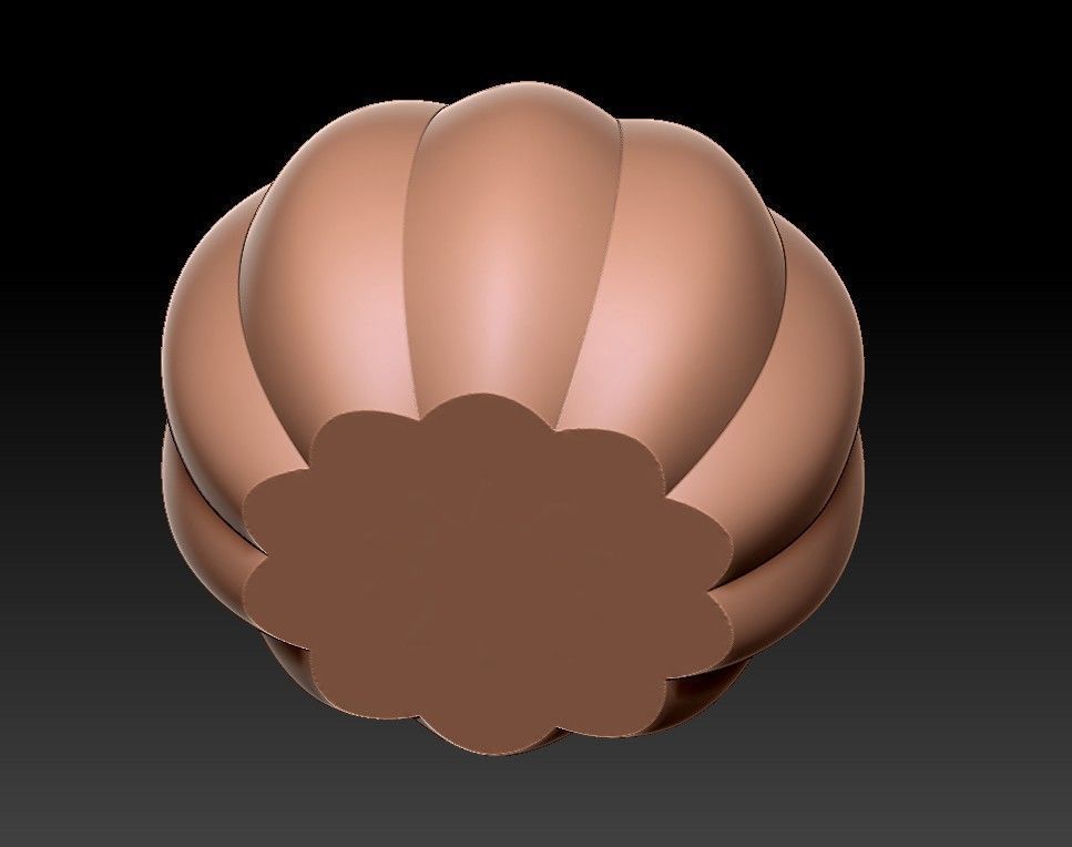 Flower Pot minimal modern decor 3D print model_64