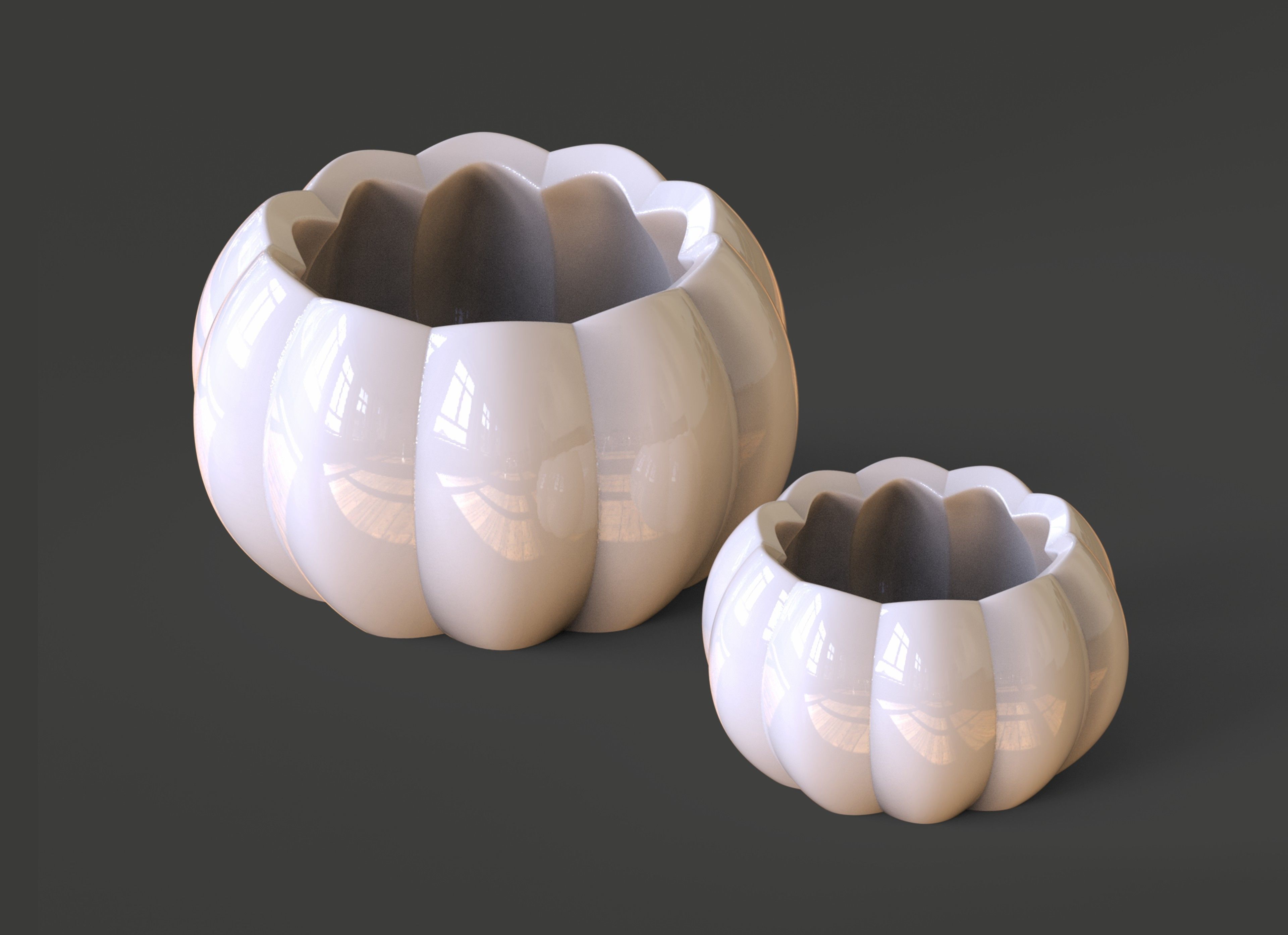 Flower Pot minimal modern decor 3D print model_53