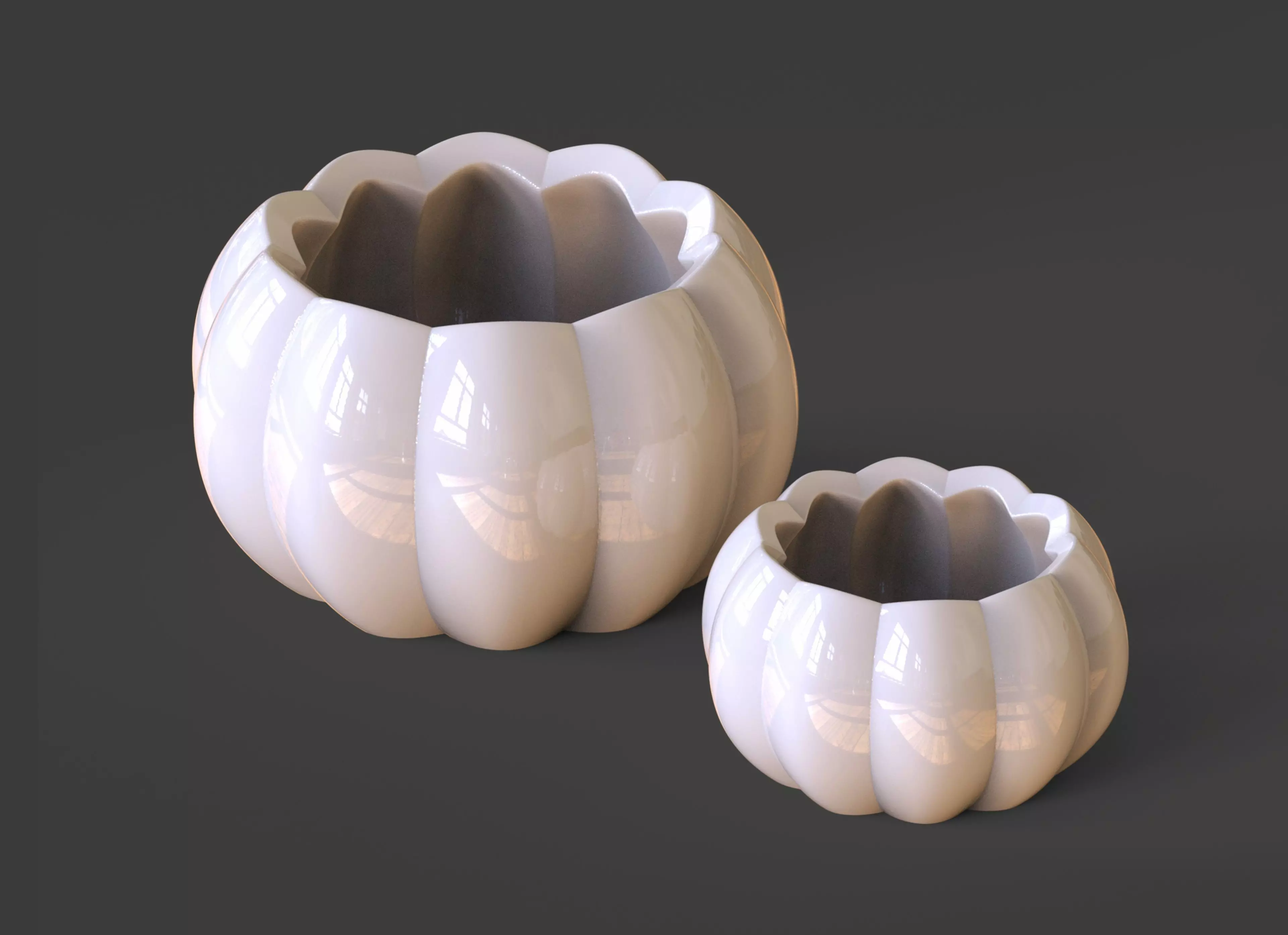 Flower Pot minimal modern decor 3D print model_0