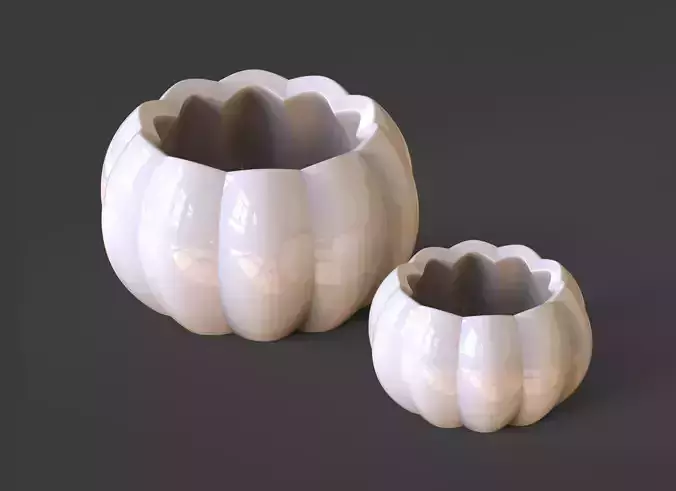 Flower Pot minimal modern decor 3D print model