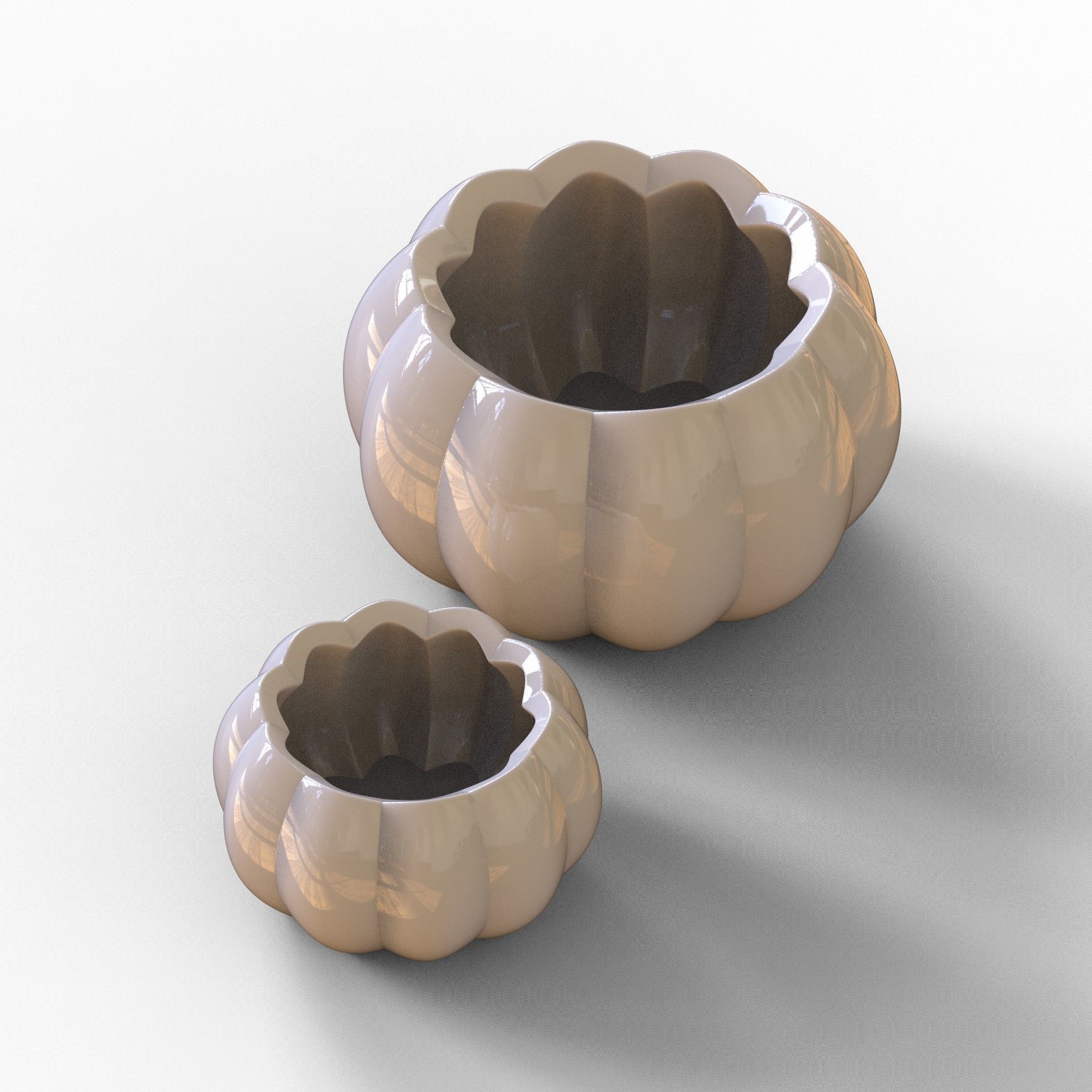 Flower Pot minimal modern decor 3D print model_57