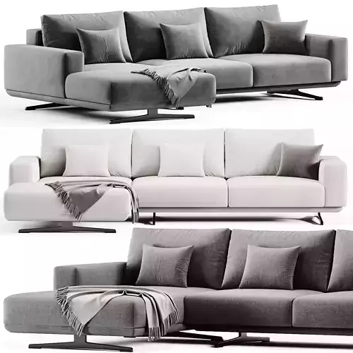 Zillis Corner Sofa By Skdesign 3D model
