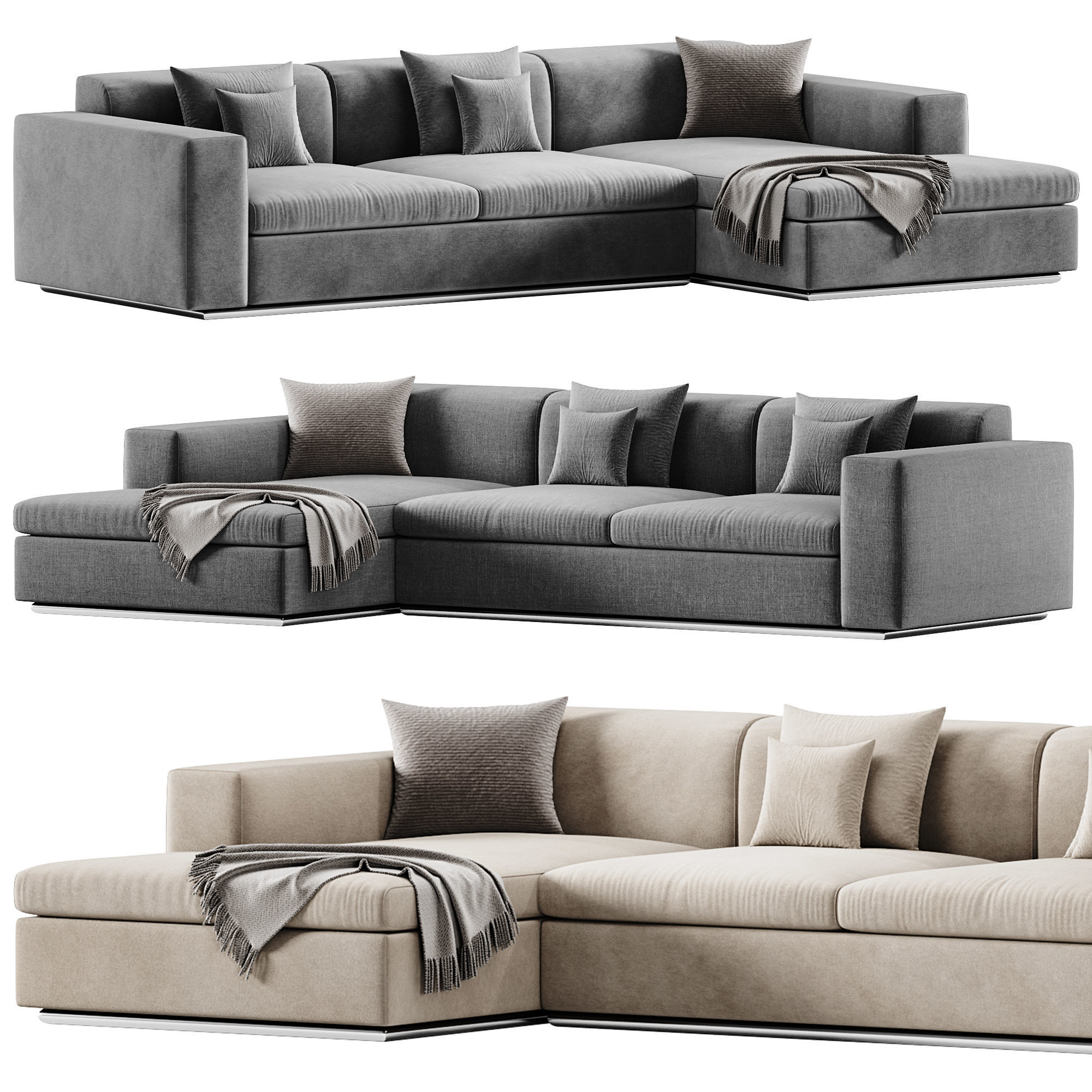 Steve Corner Sofa By Formerin 3D model_1