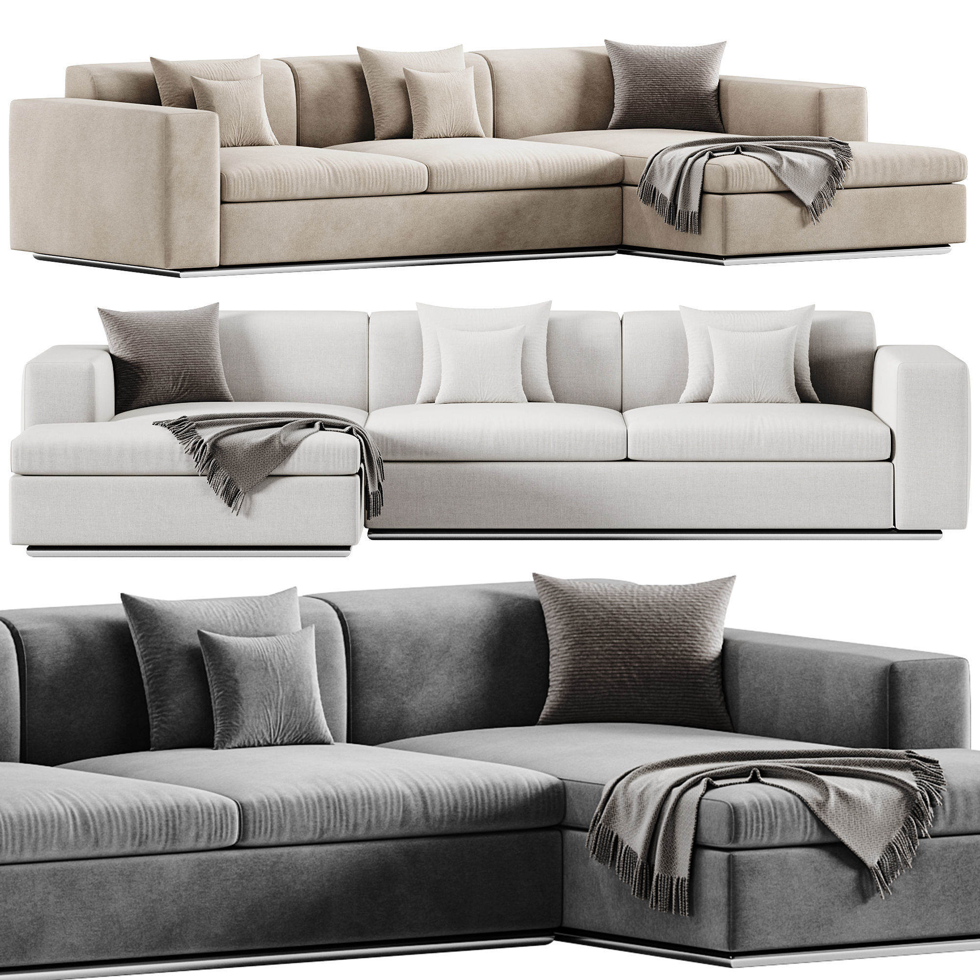 Steve Corner Sofa By Formerin 3D model_2