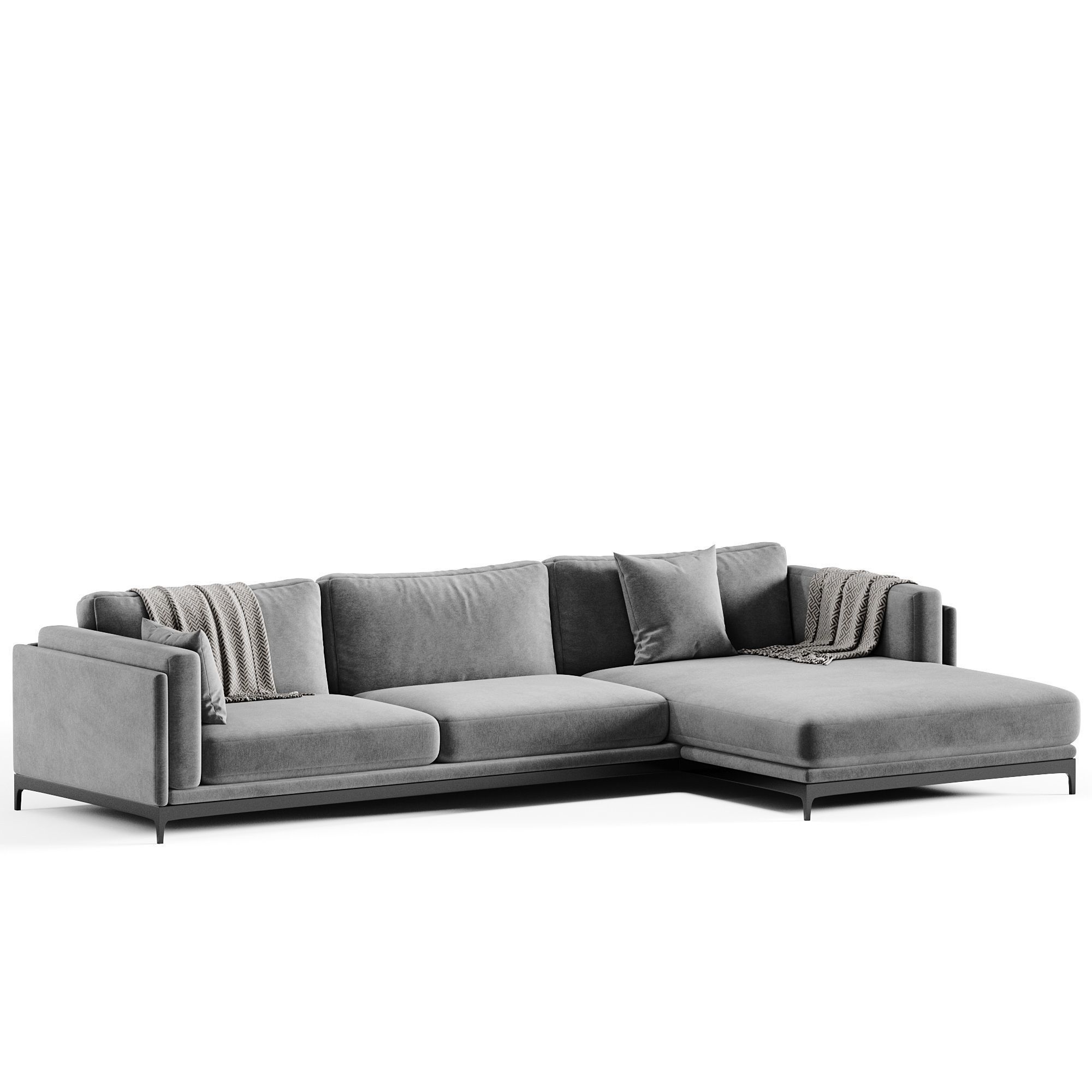 TIME Corner Sofa By Cts Salotti 3D model_6