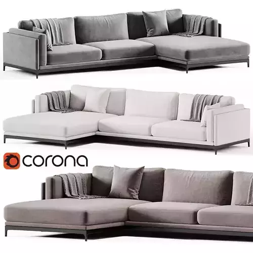 TIME Corner Sofa By Cts Salotti