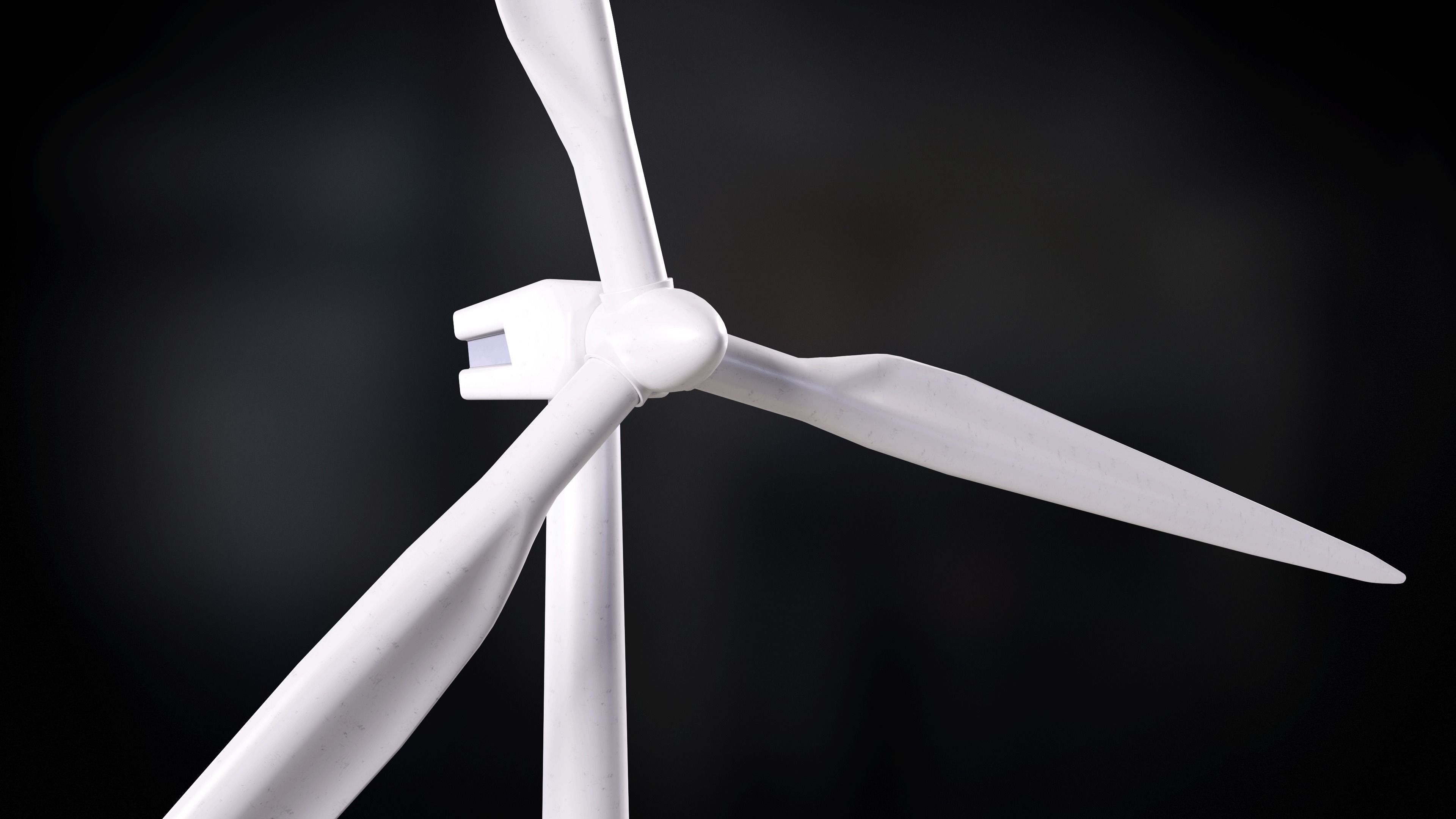 Wind Turbine Low-poly 3D model_3