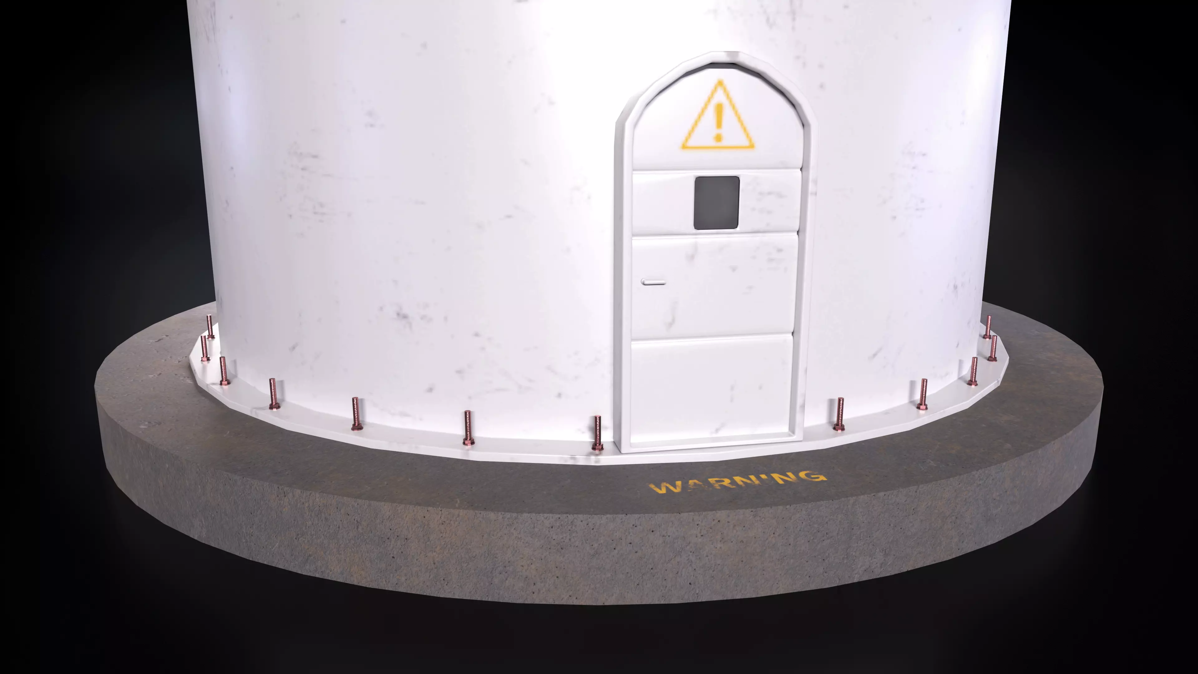 Wind Turbine Low-poly 3D model_0