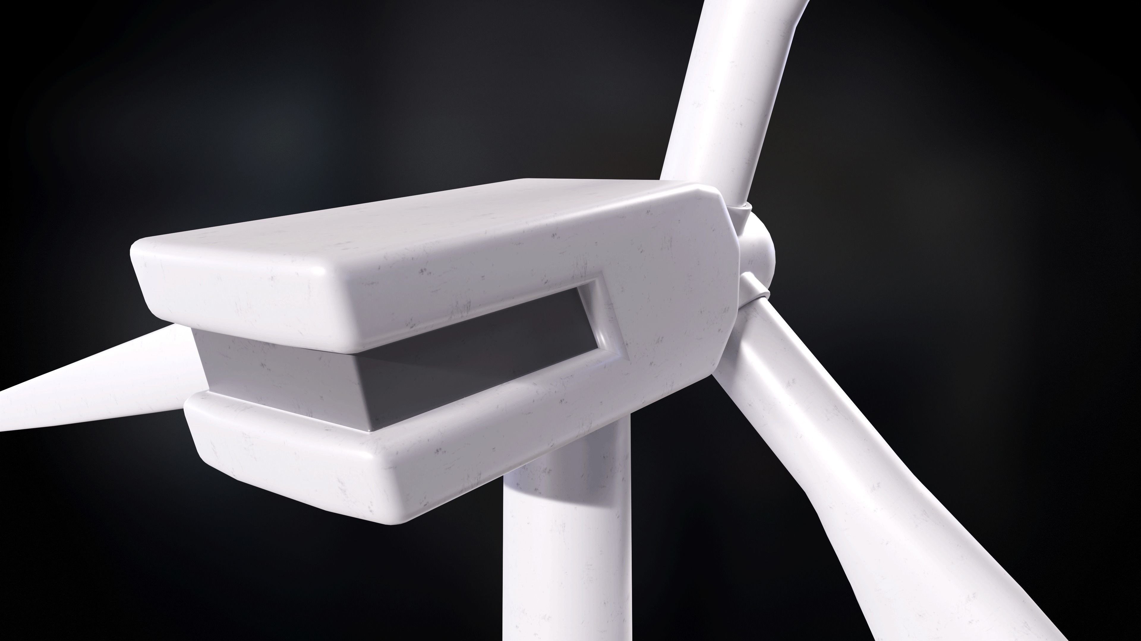 Wind Turbine Low-poly 3D model_4