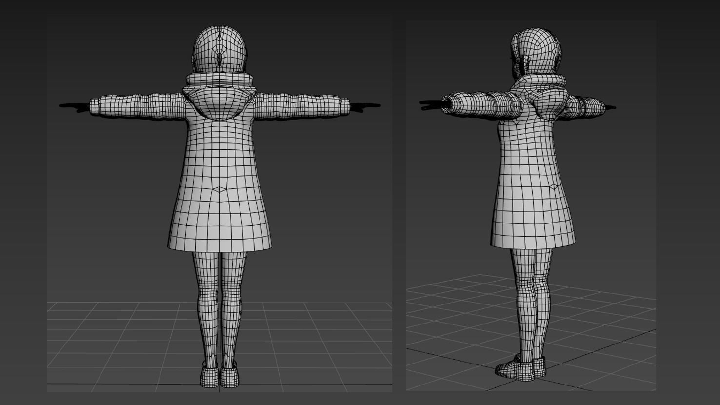 Shizuka Mikazuki Zombie 100 VRChat Avatar 3D model_3