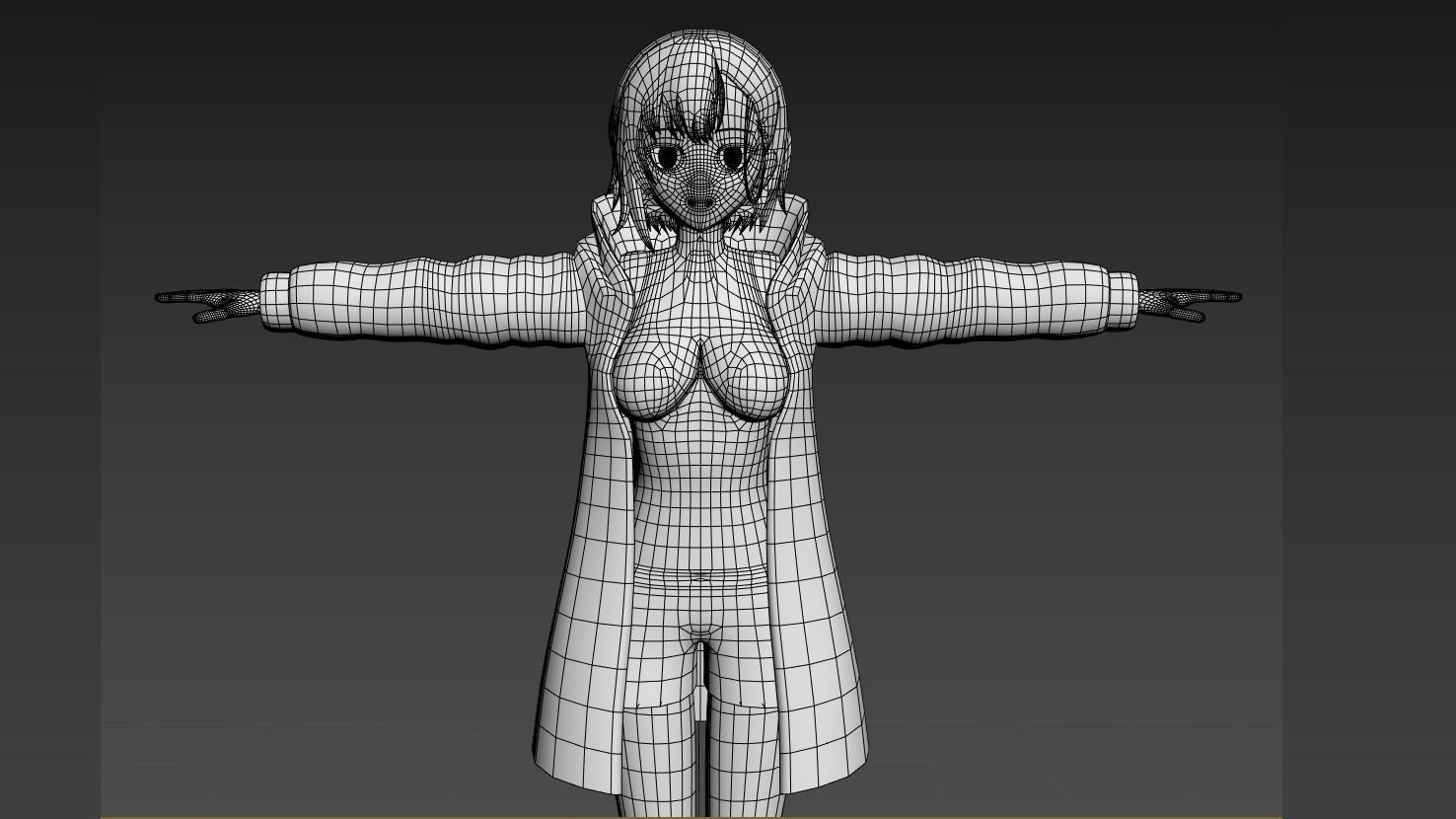 Shizuka Mikazuki Zombie 100 VRChat Avatar 3D model_5