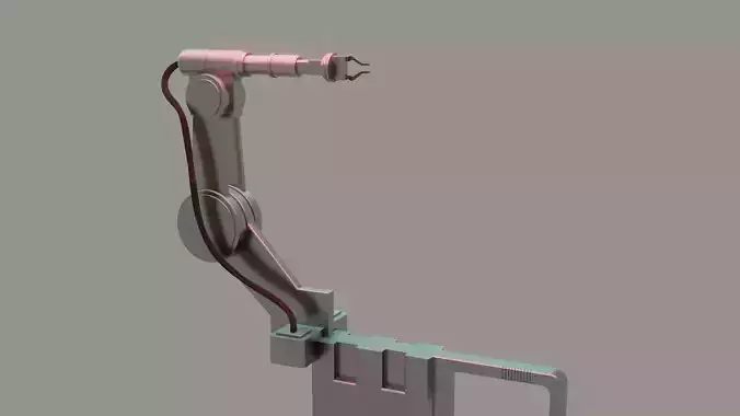 SCI FI ROBOTIC ARM AND PICKING MACHINE 3D model