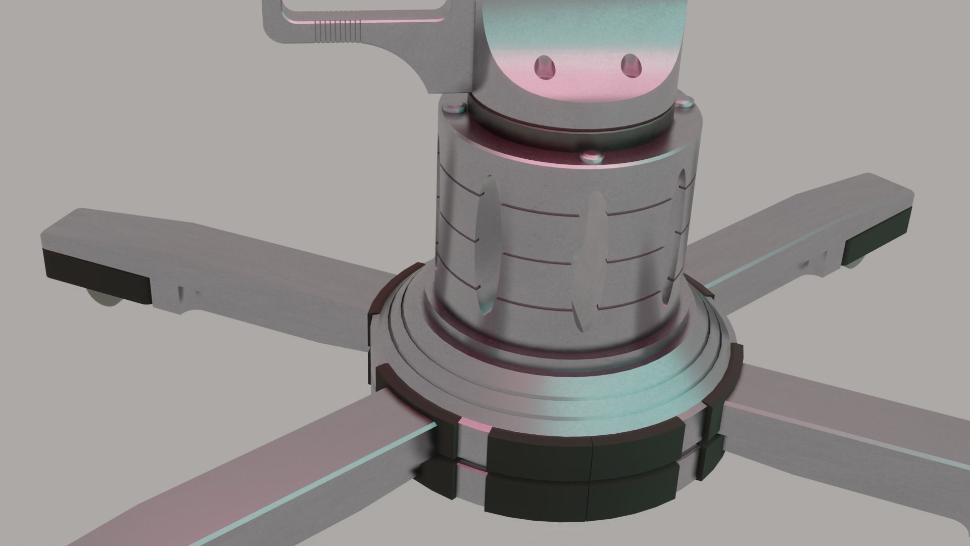 SCI FI ROBOTIC ARM AND PICKING MACHINE 3D model_5
