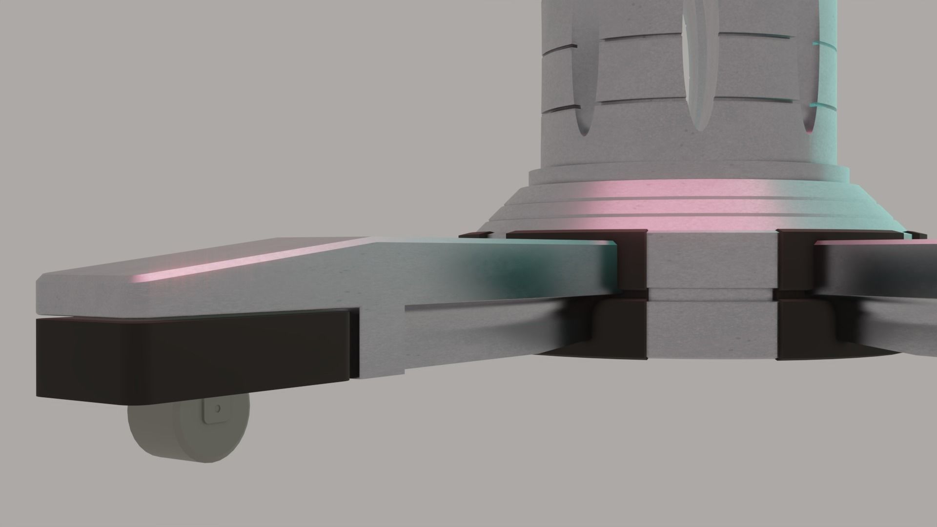 SCI FI ROBOTIC ARM AND PICKING MACHINE 3D model_4